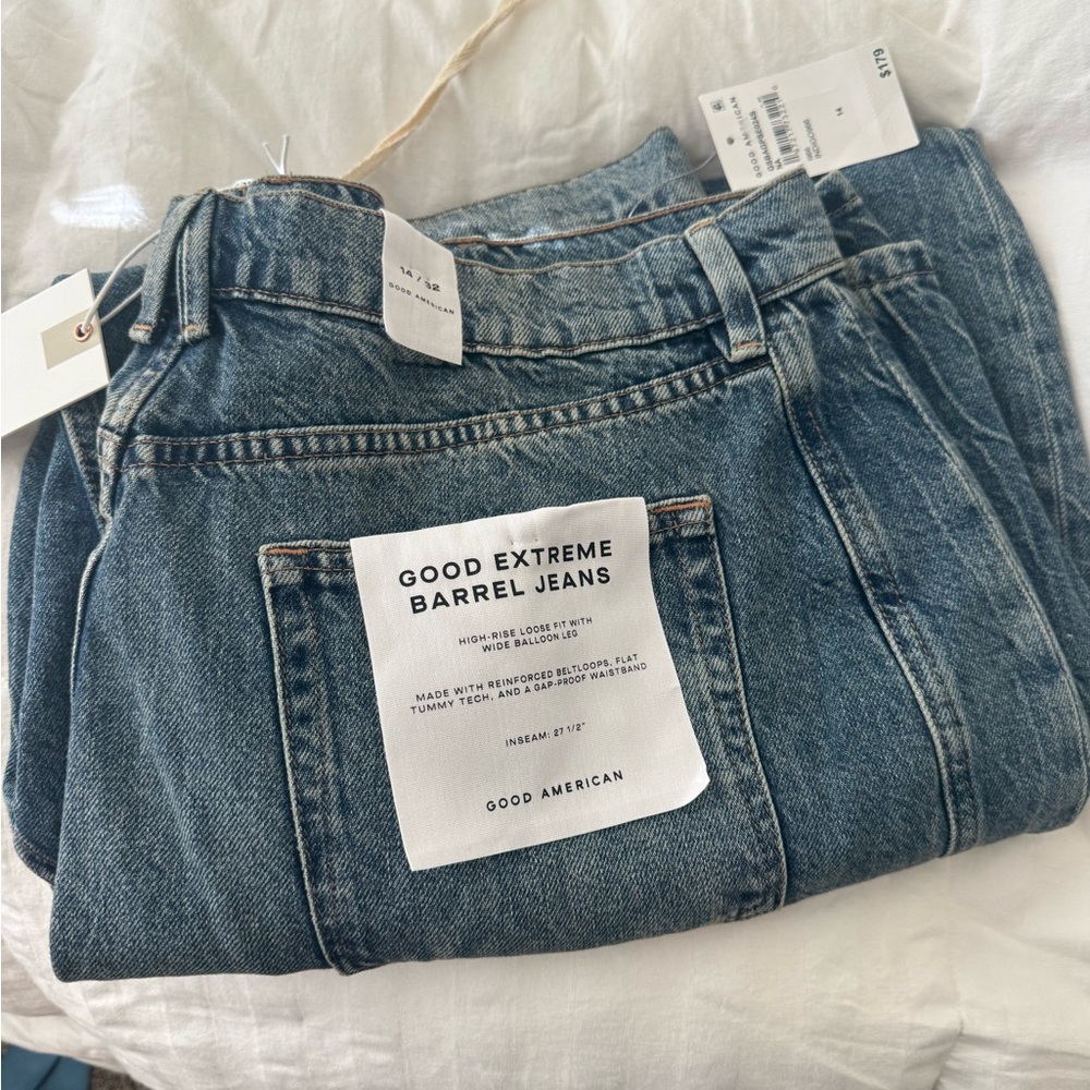 Good American extreme Barrel Jeans